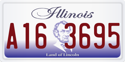 IL license plate A163695