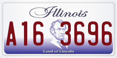 IL license plate A163696