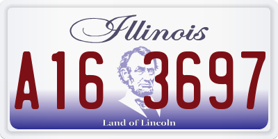 IL license plate A163697
