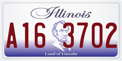 IL license plate A163702