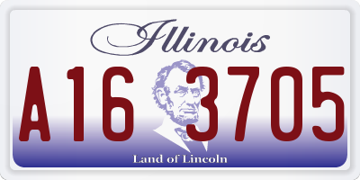 IL license plate A163705