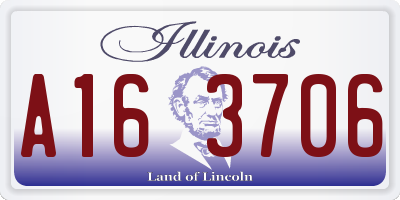 IL license plate A163706
