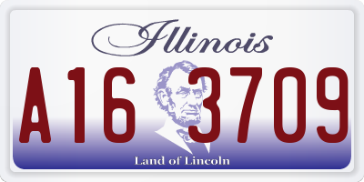 IL license plate A163709