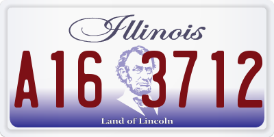 IL license plate A163712