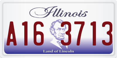 IL license plate A163713