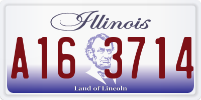 IL license plate A163714