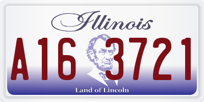IL license plate A163721