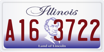 IL license plate A163722