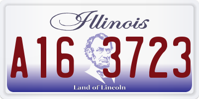 IL license plate A163723
