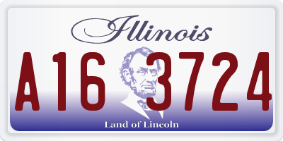 IL license plate A163724