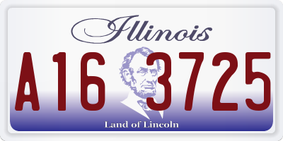IL license plate A163725