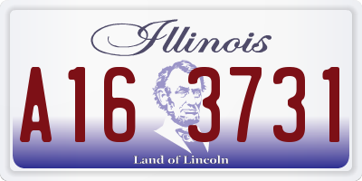 IL license plate A163731