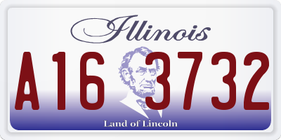 IL license plate A163732