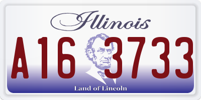 IL license plate A163733