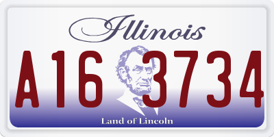 IL license plate A163734