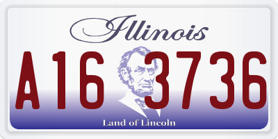 IL license plate A163736