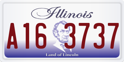 IL license plate A163737