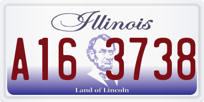 IL license plate A163738