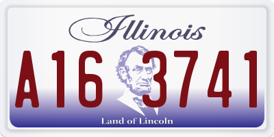 IL license plate A163741