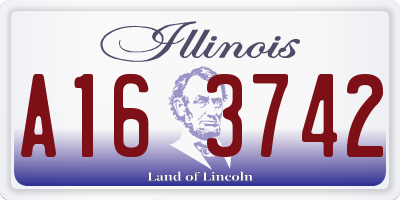 IL license plate A163742