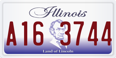 IL license plate A163744