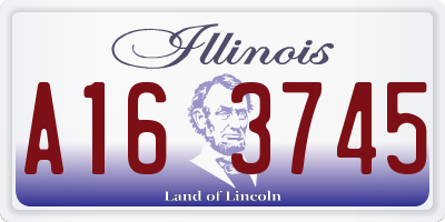 IL license plate A163745