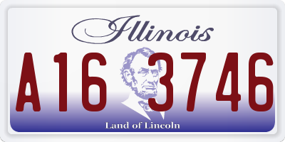 IL license plate A163746