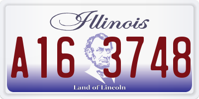 IL license plate A163748
