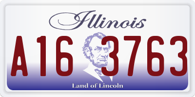 IL license plate A163763