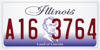 IL license plate A163764
