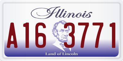 IL license plate A163771