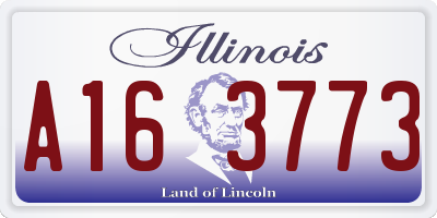 IL license plate A163773