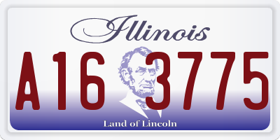 IL license plate A163775