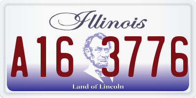 IL license plate A163776