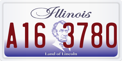 IL license plate A163780