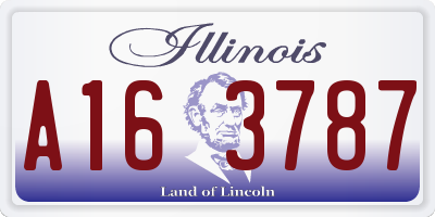 IL license plate A163787