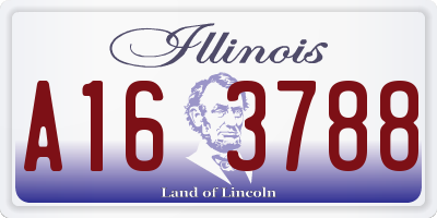 IL license plate A163788