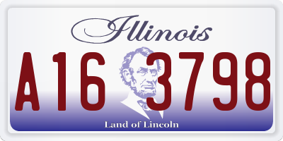 IL license plate A163798