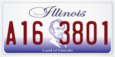 IL license plate A163801