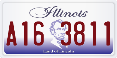 IL license plate A163811