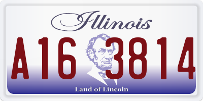 IL license plate A163814