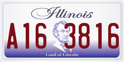 IL license plate A163816