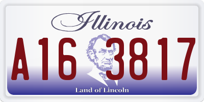 IL license plate A163817
