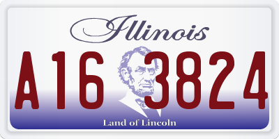 IL license plate A163824