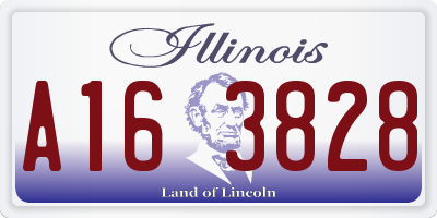IL license plate A163828