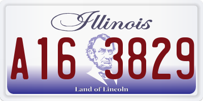 IL license plate A163829