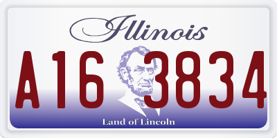 IL license plate A163834