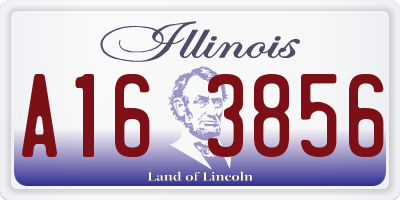 IL license plate A163856