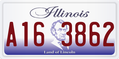 IL license plate A163862