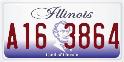 IL license plate A163864